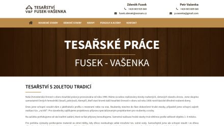 Tesařské práce Fusek - Vašenka